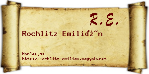Rochlitz Emilián névjegykártya